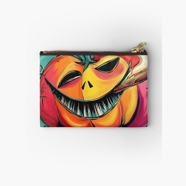 Item preview, Enjoy Halloween Fun with a Smiling Pumpkin Puffing a Cigar Amid Whimsical Spirals designed and sold by OlfactoART Studio.
