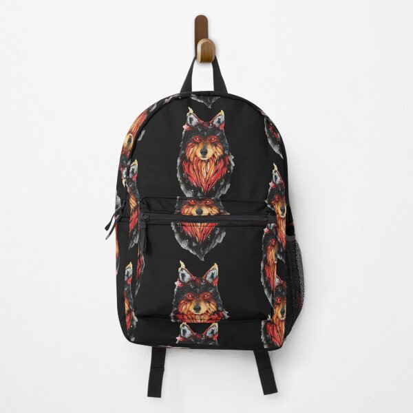 Item preview, red flames wolf  designed and sold by nnoahogles.