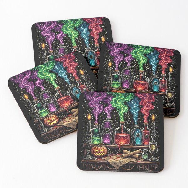 Item preview, halloween potion bottles Enchanted Floating Potions designed and sold by Uglyandcute.