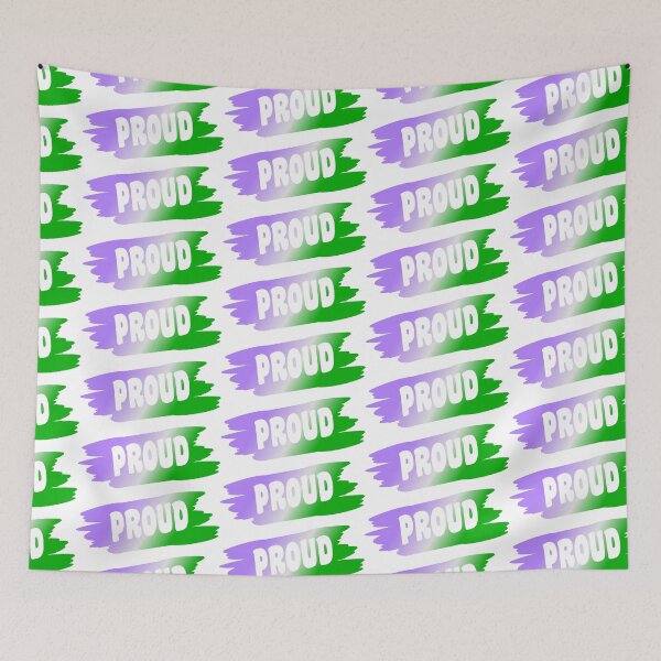 Item preview, Proud Paint Pride Flag Genderqueer designed and sold by HarveyHandcraftsandDesigns.