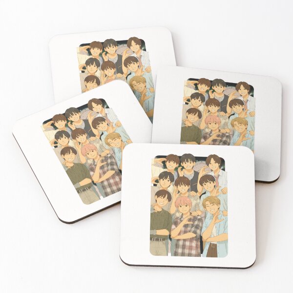 Item preview, &TEAM Cartoon illustration Collage K-pop Group designed and sold by AJUNICE STUDIO.