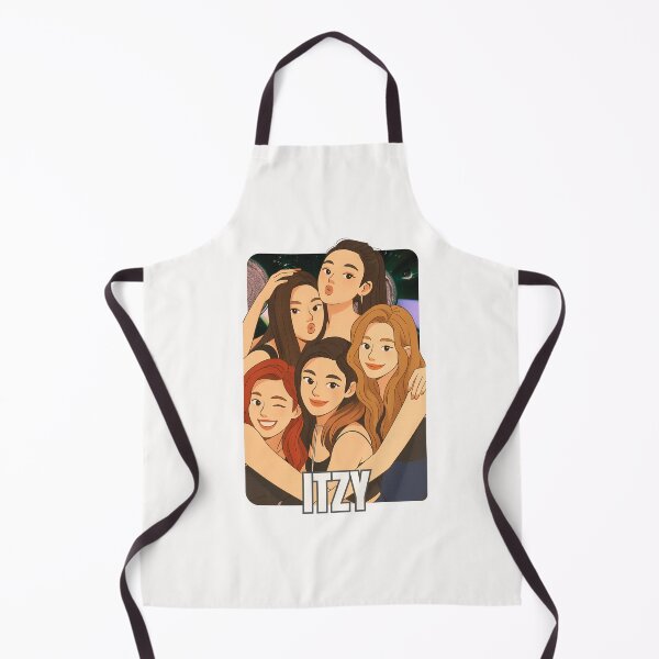 Item preview, ITZY Name Cartoon illustration Collage K-pop Group designed and sold by AJUNICE STUDIO.