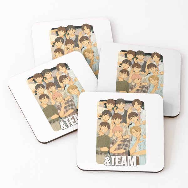 Item preview, &TEAM Names Cartoon illustration Collage K-pop Group designed and sold by AJUNICE STUDIO.