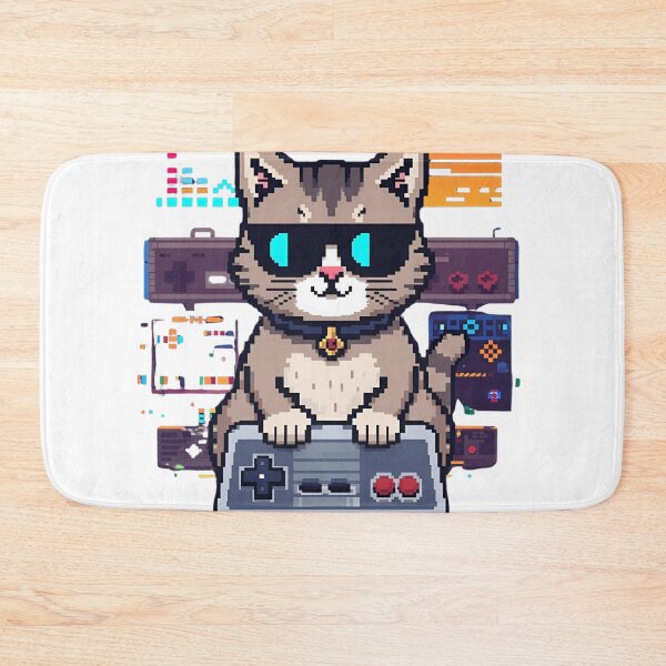 Item preview, Retro Gamer Cat designed and sold by 1PrintSpark.