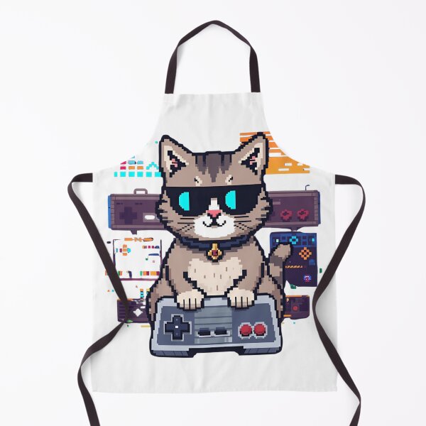 Item preview, Retro Gamer Cat designed and sold by 1PrintSpark.