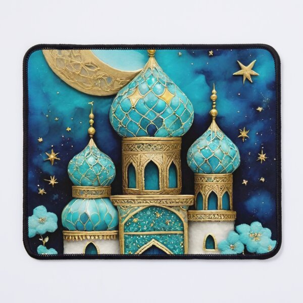 Item preview, "Ornate Domed Mosque – Vibrant Color Design" designed and sold by JORYA.
