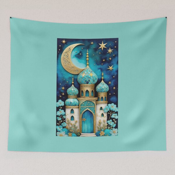 Item preview,  "Ornate Domed Mosque – Vibrant Color Design"  designed and sold by JORYA.