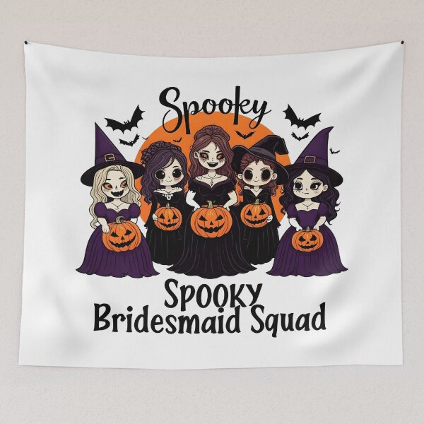 Item preview, halloween bridesmaid Spooky Squad designed and sold by Uglyandcute.