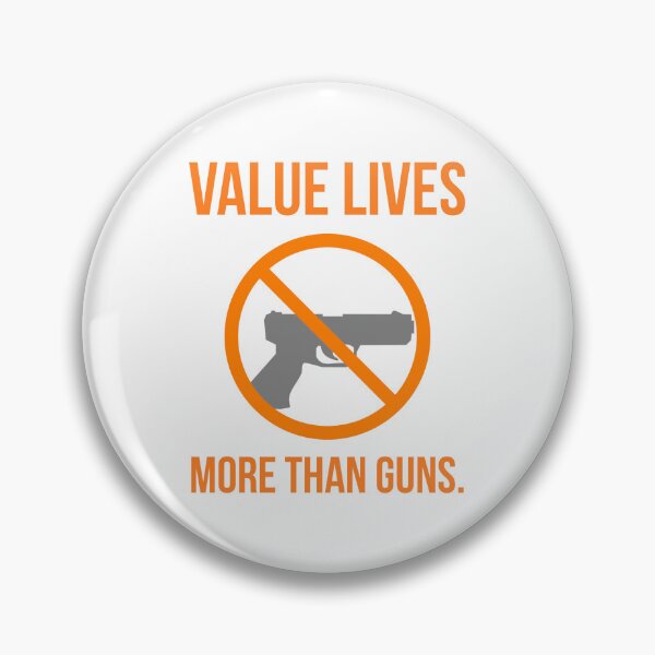 Item preview, Value lives more than guns.  designed and sold by Rachel the Artist .