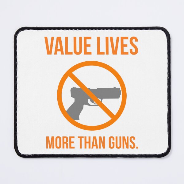 Item preview, Value lives more than guns.  designed and sold by Rachel the Artist .