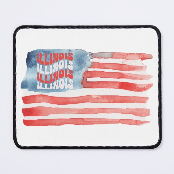 Item preview, Illinois American Flag designed and sold by thepizzafan910.