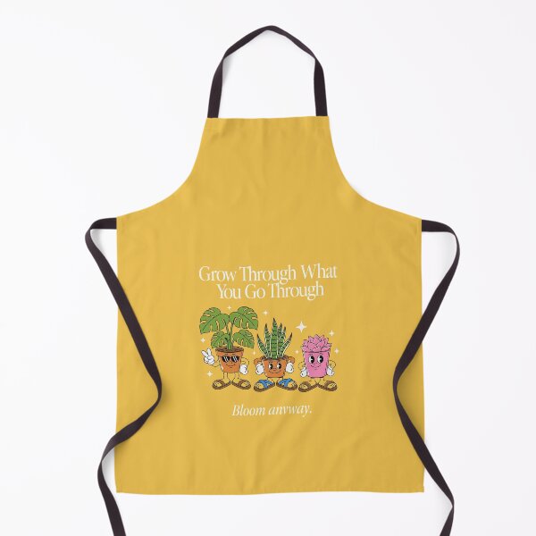 Item preview, Grow Through What You Go Through | Cute Retro Plant Pots designed and sold by HoopeStylee.