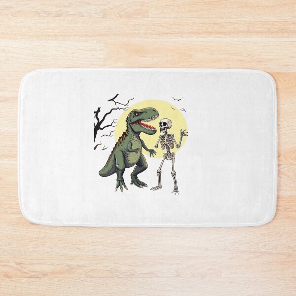 Item preview, Dinosaur and Skeleton Scene – Dark Fantasy Illustration designed and sold by bestoffers.