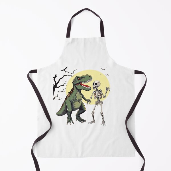Item preview, Dinosaur and Skeleton Scene – Dark Fantasy Illustration designed and sold by bestoffers.