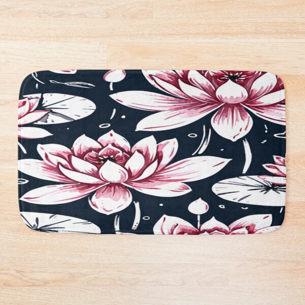 Item preview,  beautiful pink lotuses designed and sold by Nice-patterns.