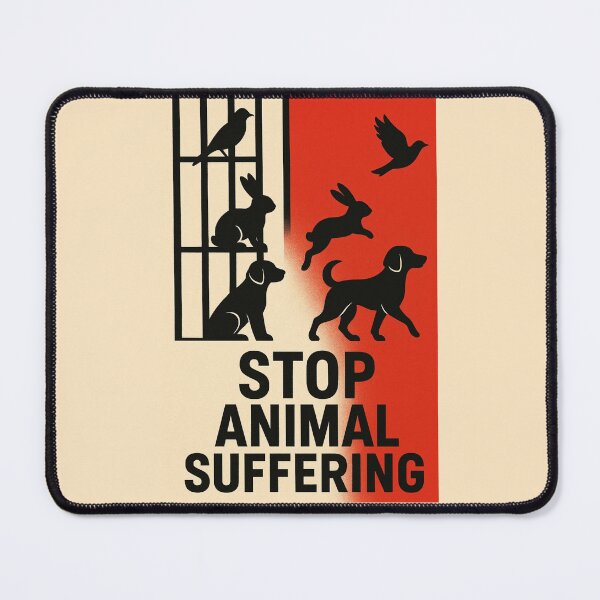 Item preview, Stop Animal Suffering Vegan Animal Rights Cruelty Free Against Animal Testing Animal testing designed and sold by Annika Shurafa.