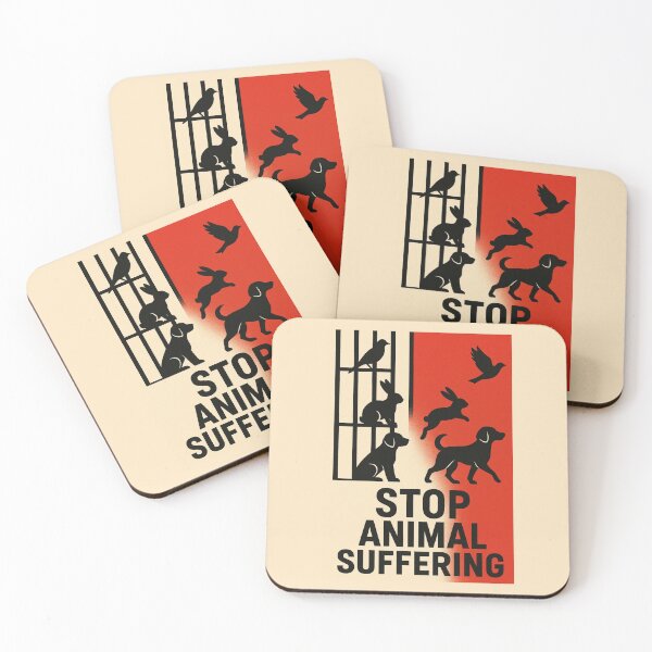 Item preview, Stop Animal Suffering Vegan Animal Rights Cruelty Free Against Animal Testing Animal testing designed and sold by Annika Shurafa.