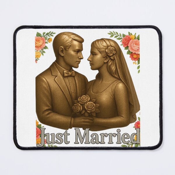 Item preview, Just Married – Elegant Wedding Couple Design designed and sold by GogoVibes.