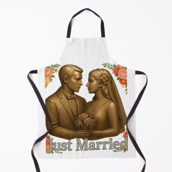 Item preview, Just Married – Elegant Wedding Couple Design designed and sold by GogoVibes.