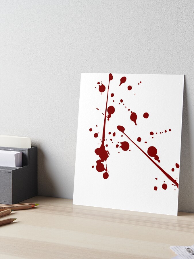 Bloody Good Fake Blood Splatter Art Board Print for Sale by nerdchild