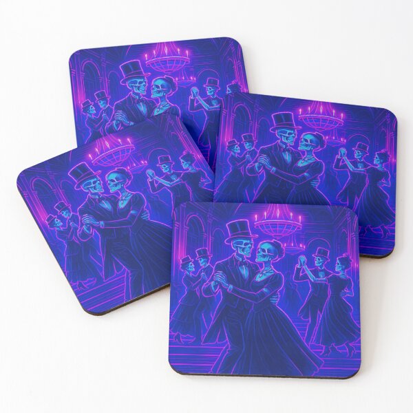 Item preview, Eternal Waltz – Neon Skeleton Ballroom Dance designed and sold by JWsNeonHorizons.