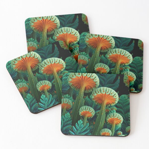 Item preview, Funghi Dark Woodland Fern Leaves designed and sold by scicilysimonee.
