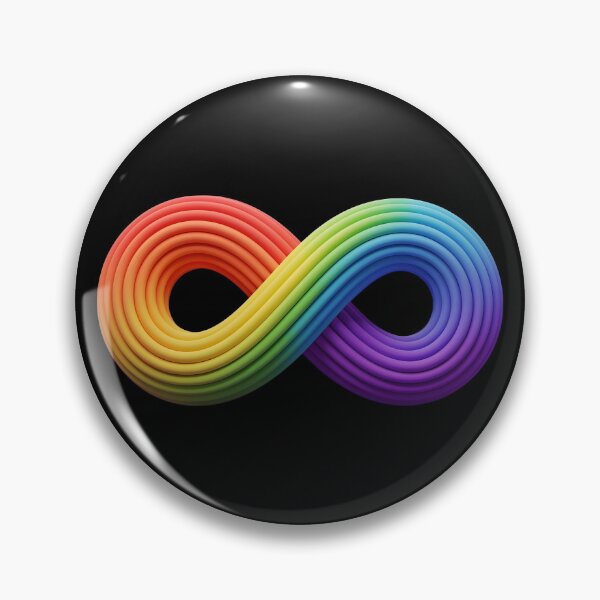 Item preview, 3D Rainbow Infinity Symbol - Autism, ADHD, Neurodiversity Awareness designed and sold by Autism in Focus.