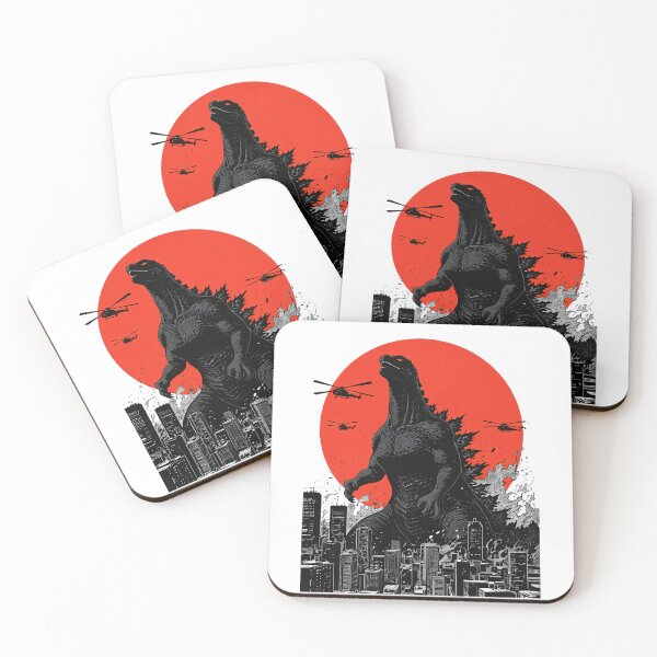 Item preview, Godzilla Rising Over Tokyo Skyline designed and sold by Woo's Crazy Shop.