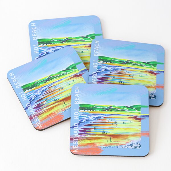 Item preview, Westward Ho! Beach Coaster designed and sold by SuzanneField79.