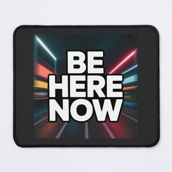 Item preview, "Be Here Now – Futuristic Neon Streetwear Graphic' designed and sold by HolisticFurArt.