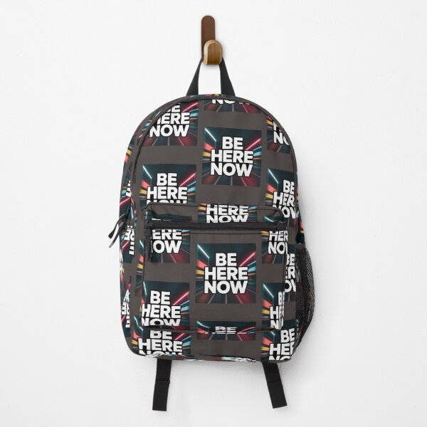Item preview, "Be Here Now – Futuristic Neon Streetwear Graphic' designed and sold by HolisticFurArt.