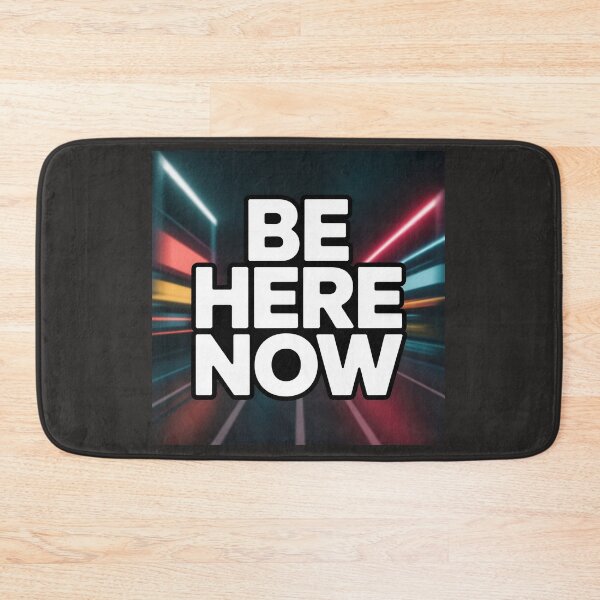 Item preview, "Be Here Now – Futuristic Neon Streetwear Graphic' designed and sold by HolisticFurArt.