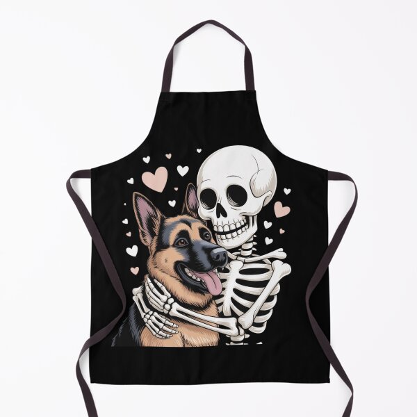 Item preview, Skeleton Hugging Dog Halloween German Shepherd Lover Dog designed and sold by Dabbing Turtle Designs.