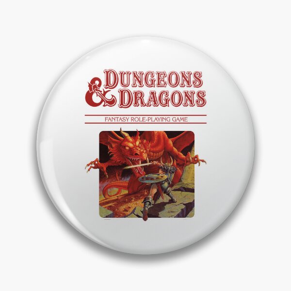 Item preview, Conjunto básico de Dungeons Dragons con logotipo rojo designed and sold by RebeccaWeaver6.