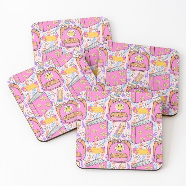 Item preview, Cute Pink School Supplies Seamless Pattern designed and sold by digitaldemart.