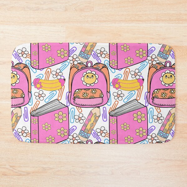 Item preview, Cute Pink School Supplies Seamless Pattern designed and sold by digitaldemart.