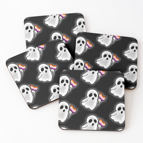 Item preview, Pride Ghosts - Lesbian Flag designed and sold by GhostArtistArt.