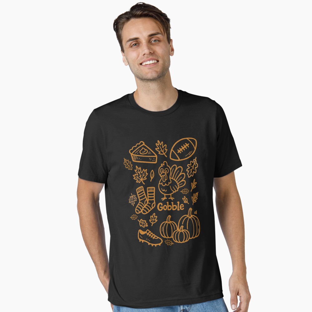 Thanksgiving doodle collage Poster