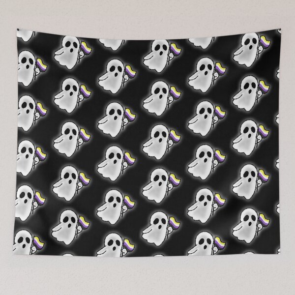 Item preview, Pride Ghosts - Non-binary Flag  designed and sold by GhostArtistArt.
