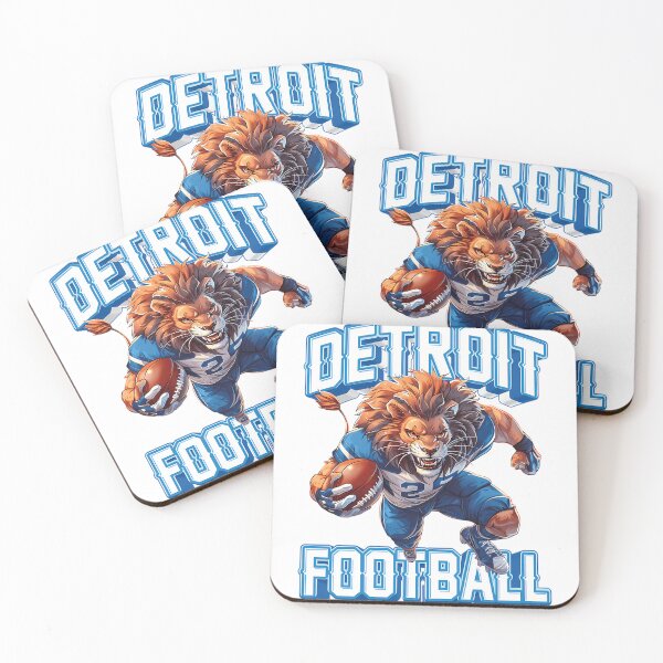 Item preview, Detroit Football – Fierce Lion Mascot Power designed and sold by avae0x8bn.