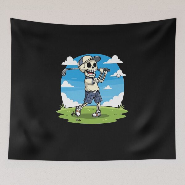 Item preview, Golfing Skeleton Halloween Men Golf Halloween Golfer  designed and sold by facegm.