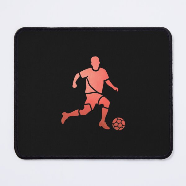 Item preview, A soccer player skilfully dribbles the football_Red paint designed and sold by Aariq.