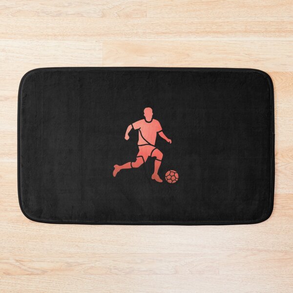 Item preview, A soccer player skilfully dribbles the football_Red paint designed and sold by Aariq.