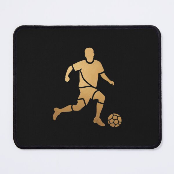 Item preview, A soccer player skilfully dribbles the football_Bronze paint designed and sold by Aariq.