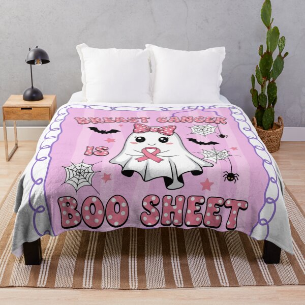 Item preview, Breast Cancer Boo Sheet Ghost designed and sold by Kitty Quinn Of Wonder Design's.