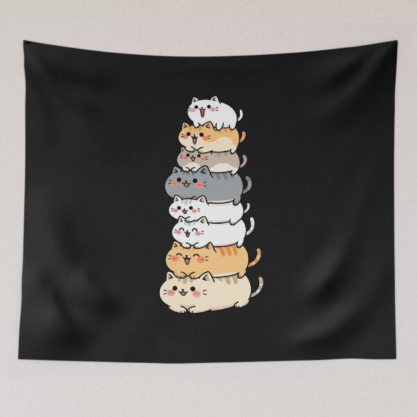 Item preview, Funny Cat Cute Japanese Kawaii Anime  designed and sold by cawtoon.