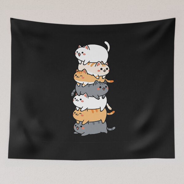 Item preview, Funny Cat Cute Japanese Kawaii Anime designed and sold by cawtoon.