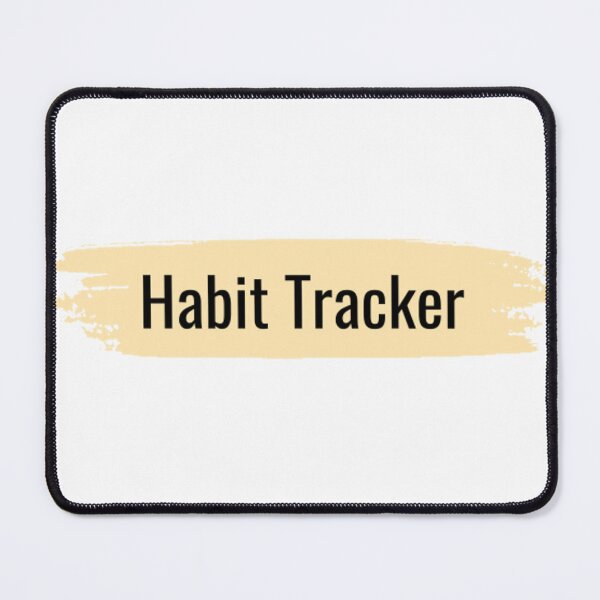 Item preview, Chic Minimalist Habit Tracker: Black & Light Creme Yellow Stripe designed and sold by KayLadyBug.