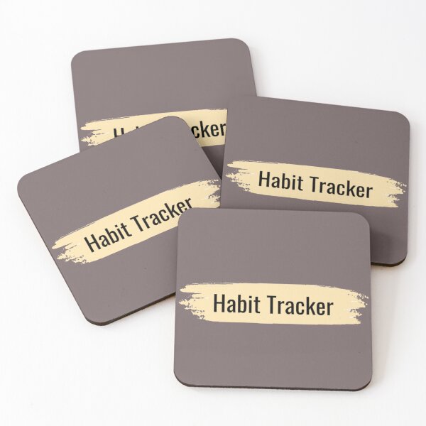 Item preview, Chic Minimalist Habit Tracker: Black & Light Creme Yellow Stripe designed and sold by KayLadyBug.