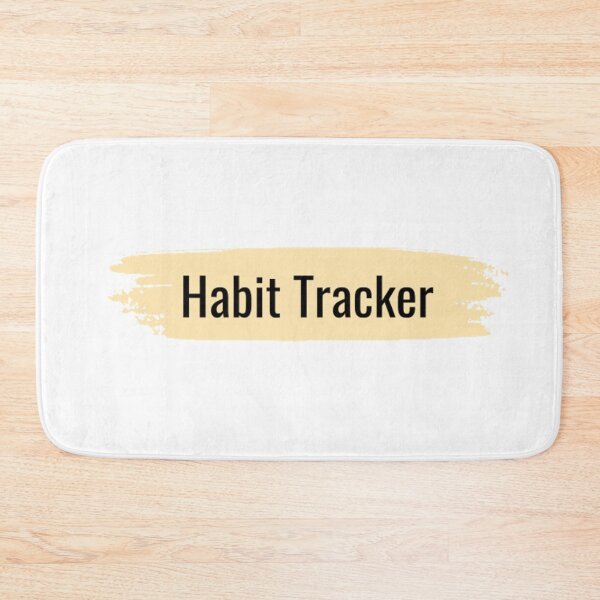 Item preview, Chic Minimalist Habit Tracker: Black & Light Creme Yellow Stripe designed and sold by KayLadyBug.